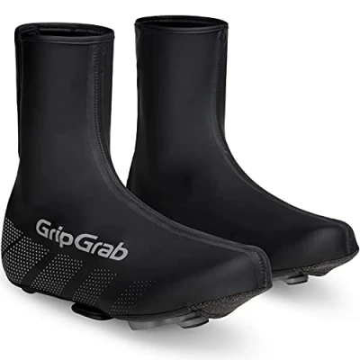 Abbildung von GripGrab Ride wasserdichte Winddichte Rennrad Regenüberschuhe Radsport Regenschutz Schuhüberzieher mit Klettverschluss