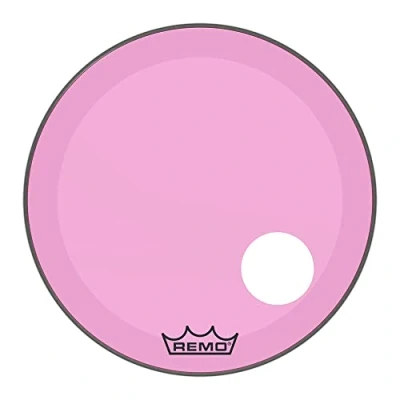 Abbildung von Remo Schlagzeugfell Colortone Powerstroke 3 clear ported 24&quot; P3 1324 CT PKOH pink