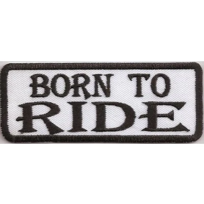 Abbildung von Born to Ride, Chopper Heavy Metal Motorrad Biker Rocker Aufnäher Patch Abzeichen