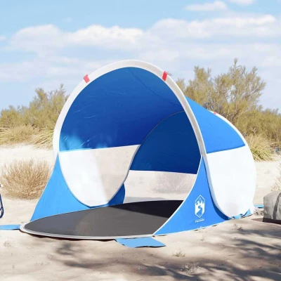 Abbildung von Vidaxl Pop Up Strandzelt Wasserdicht in Azurblau