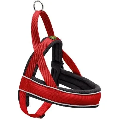 Abbildung von Hunter Geschirr Norweger Racing Nylon Rot&amp;Schwarz Hundegeschirr 42...