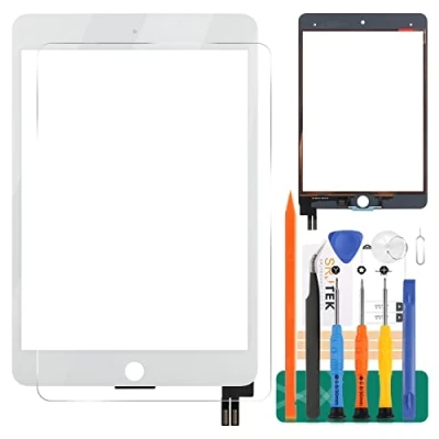 Abbildung von Ersatzbildschirm für iPad Mini 5 7.9 2019 A2126 A2124 A2133 Touch Screen Digitizer Glas Panel Matrix Reparatur Teile Kit (weiß)
