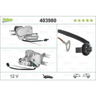 Abbildung von VALEO ORIGINAL PART 403980 Scheibenwischermotor 12 hinten OPEL: Corsa B Schrägheck