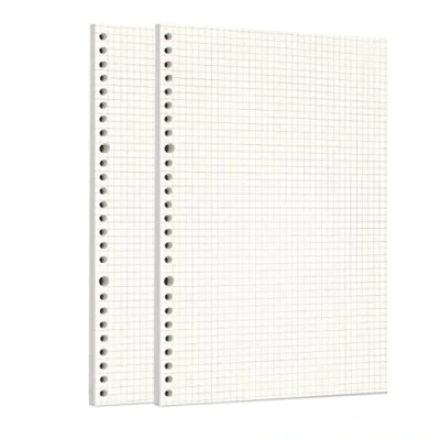 Abbildung von Zelten Lose Blatt Lochpapier Nachfüllpackungen Papier für 6 Loch Binder Persönlicher Organizer Tagebuch Notizbuch Nachfüllbarer Planer, Squared, B5/26 Hole