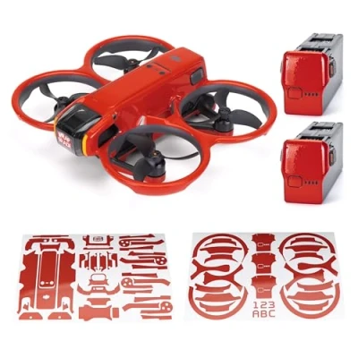 Abbildung von WRAPGRADE Skin Aufkleber Kompatibel mit DJI Avata 2 (Super Red)