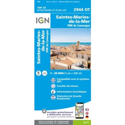 Abbildung von 2944OT Saintes Mariès de la Mer: 1:25000 (TOP 25)
