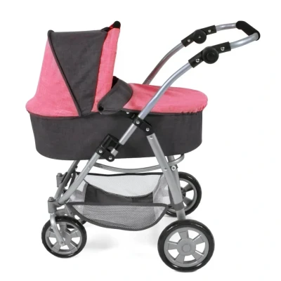 Abbildung von Bayer Chic 2000 Puppenwagen 3 in 1 Kombi EMOTION ALL Melange anthrazit ...