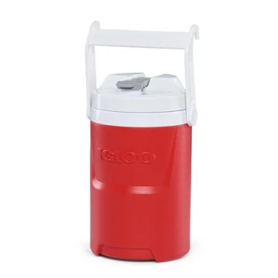 Abbildung von IGLOO Getränkespender Laguna 1/2 Gallon, Getränke Kühlbox 1,9 l, Wasserbehälter, Getränkebehälter rot