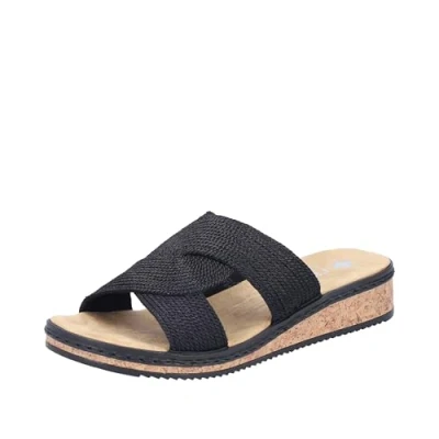Abbildung von Rieker Damen V3669 Pantolette, Schwarz, 36 EU