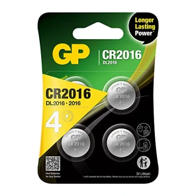 Abbildung von CR2016 4er Set Batterien GP Lithium CR 2016 Knopfzelle 3V Lange Lebensdauer