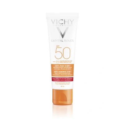 Abbildung von Vichy Capital Soleil Anti Aging 3 in 1 Sonnenschutz SPF 50