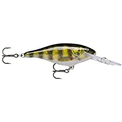 Abbildung von Rapala Shad Rap Angelköder Angelzubehör mit Balsa Konstruktion Süßwasser Spinnköder Lauftiefe 2.4 4.5m Fischköder 9cm, 15g Hergestellt in Estland Live Perch