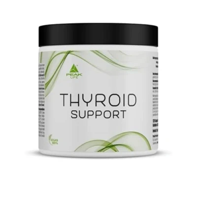Abbildung von PEAK Thyroid Support 120 Kapseln I Unterstützung der Schilddrüse Tyrosin Olivenblatt Extrakt Schisandra Energie Stoffwechsel vegan 108 g