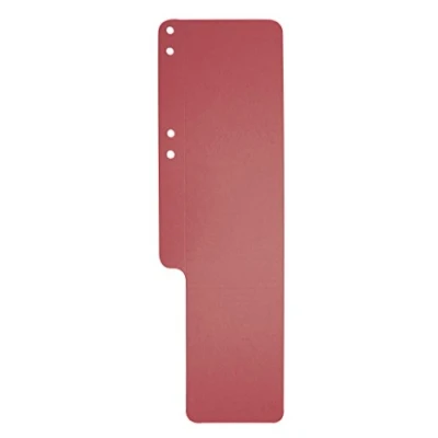 Abbildung von Exacompta 13703B 100er Pack Premium Aktenschwänze Exaflex aus Recycling Karton mit Seitenfalz genutet und gelocht, ideal für Kanzlei Hängehefter Büro Anwälte, rot