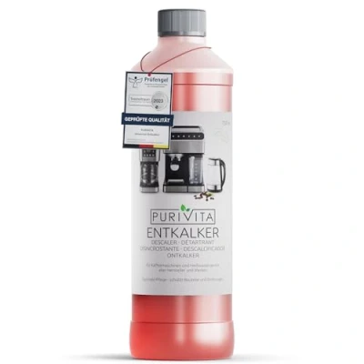 Abbildung von PURIVITA Universal Entkalker Kaffeevollautomat (750ml) Kaffeemaschine für ALLE gängigen Marken 1 Flasche