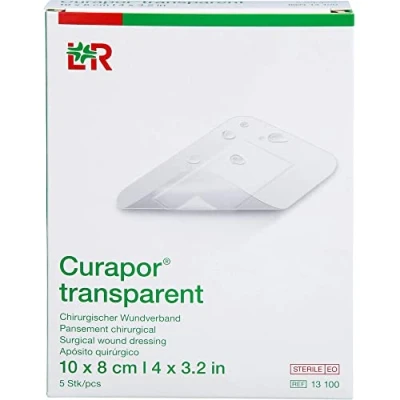 Abbildung von Curapor Wundverband Steril Transparent 8x10 Cm 5 St