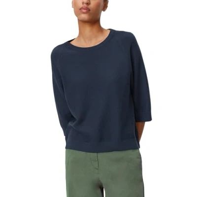 Abbildung von Marc O&#039;Polo Denim MINI Structure Strickpullover, Damen, Größe: Small, Navy teal