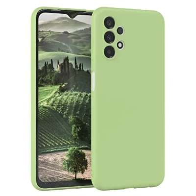 Abbildung von EAZY Case Silikonhülle für Samsung Galaxy A13 (4G) Hülle Silikon Grün weich stoßfeste Handyhülle Schutzhülle mit Kameraschutz Dünn Premium Schutz Cover Bumper in Pastellgrün