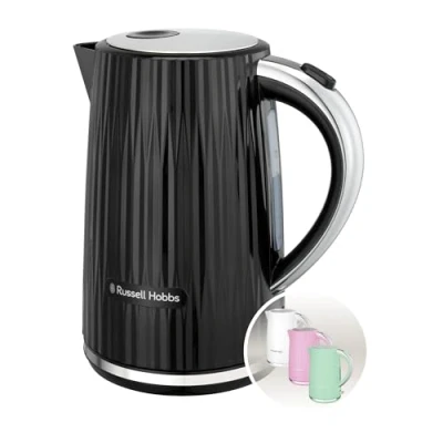 Abbildung von RUSSELL HOBBS Wasserkocher Eden 27361 70 Schwarz 1,7L Wasserstandsanzeige 2400 W, 1.7 l, W