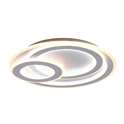 Abbildung von Trio Leuchten LED Deckenleuchte Mita 629210331, Metall Weiß matt, Acryl, inkl. 74 Watt LED, Fernbedienung, Dimmer, Farbwechsel