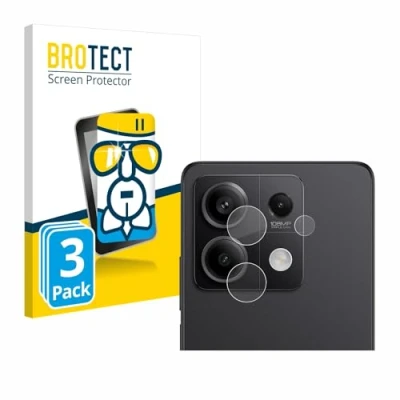Abbildung von BROTECT Schutzglas für Xiaomi Redmi Note 13 Pro 5G (NUR Kameraschutz) (3 Stück) Schutzfolie Panzer Folie Glas [Extrem Kratzfest 9H,