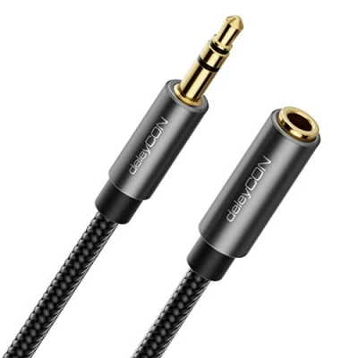 Abbildung von deleyCON 1,5m Aux Kabel 3,5mm Audio Klinkenkabel Stereo