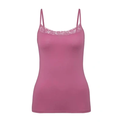 Abbildung von CALIDA Natural Comfort Lace Spaghetti Top Damen, Funktionelles mit Spitze am Ausschnitt, verstellbare Träger