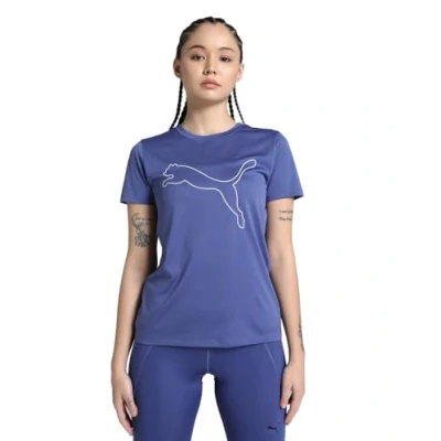 Abbildung von PUMA Unisex W TAD Essential Logo Tee T Shirts, Blue Crystal,