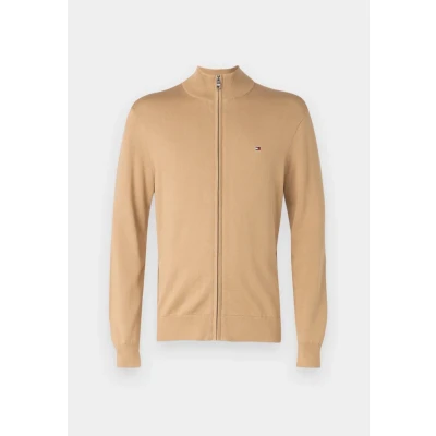 Abbildung von Tommy Hilfiger Essential Strickjacke, Herren, Größe: XS, Safari canvas