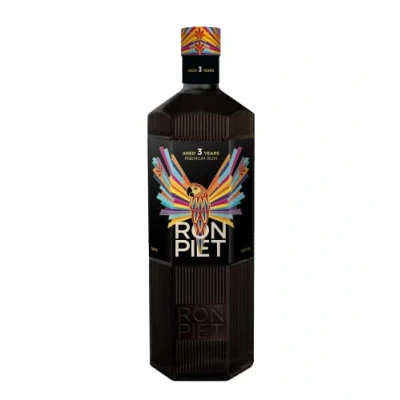 Abbildung von RON PIET PREMIUM Rum 3 Jahre Single Barrel gereift im Bourbonfass Aus feinstem Rohzucker Produziert in Panama,abgefüllt eigener Manufaktur Hamburg 0,7L