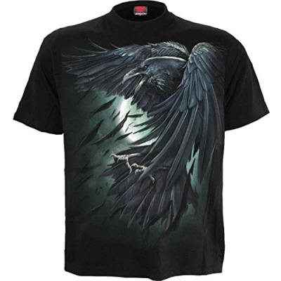 Abbildung von Spiral Shadow Raven T Shirt Schwarz S