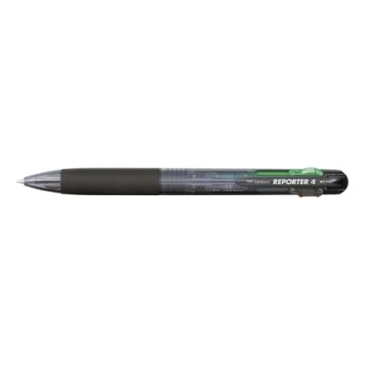 Abbildung von Tombow BC FRC12 Vierfarb Kugelschreiber Reporter 4, lose, transparent schwarz