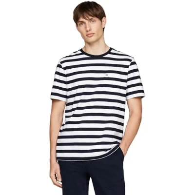Abbildung von Tommy Hilfiger Essential Pocket TEE Tshirt print, Herren, Größe: 3XL, Desert sky/white