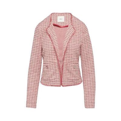 Abbildung von s.Oliver Black Label MIT Hakenverschluss Leichte Jacke, Damen, Größe: 34, Pink