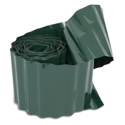 Abbildung von Windhager Rasenkante, Raseneinfassung, Beeteinfassung, Beetbegrenzung, Mähkante, Grün, 500 g/m², 9 m x 15 cm, 06248