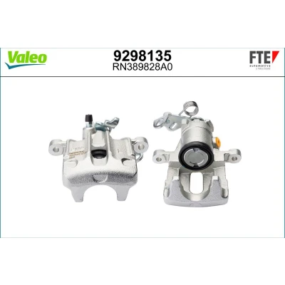Abbildung von FTE 9298135 Bremssattel grau Gusseisen Hinterachse links ohne Halter VOLKSWAGEN: Golf 3, Sharan I, 4 Cabrio, SEAT: Alhambra Ibiza 2, TOLEDO 1