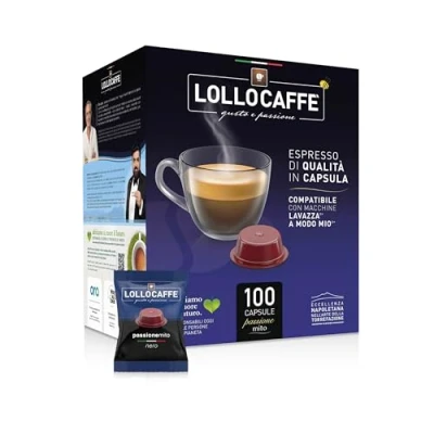 Abbildung von 100 kaffee Kapseln PassioneMio Nero Comp. Lavazza A Modo Mio Lollo