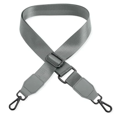 Abbildung von Schultergurt für Handtasche Laptoptasche Silber [Metallfarbe: Schwarz] Länge verstellbar 89 142 cm Breite 3,8 Ersatz Gurt Band Schulterriemen Strap Umhängegurt