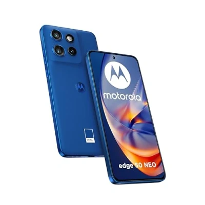 Abbildung von Motorola Edge 50 Neo (8/256GB, Kamera Sony LYTIA™ 700C 50+13+10MP Selfie 32MP, Display 6.36&quot; POLED 120Hz, IP68, MediaTek MTK 24M, Akku 4310mAh, Ladung 68W, Android 14), PANTONE Nautical Blue