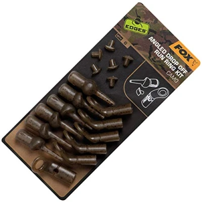 Abbildung von Fox Edges Camo Angled Drop Off Run Rig Kit 6 Stück Karpfen Vorfachmaterial