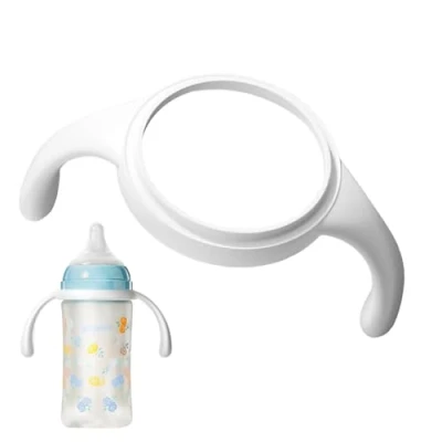 Abbildung von Mam Flaschengriffe, Silikon Babyflaschengriffhalter, Babyflaschen Griffe, Halter für Weithalsflaschen, Babyflaschen, Glasflaschen Veeteah
