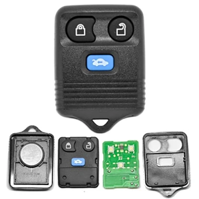 Abbildung von Auto Schlüssel Funk Fernbedienung 1x Gehäuse + Tastenfeld 434 MHz Sender Sendeeinheit Batterie für Ford