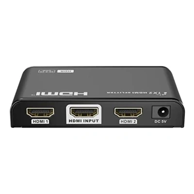Abbildung von PremiumCord 4K HDMI 2.0 Splitter 1 2 Ports, Unterstützung UHD 4Kx2K / 60Hz, FULL HD, 3D, HDCP 2.2, CEC, Dolby TrueHD, Farbe Schwarz