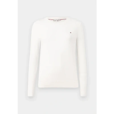 Abbildung von Tommy Hilfiger Strickpullover, Damen, Größe: Large, Ivory petal