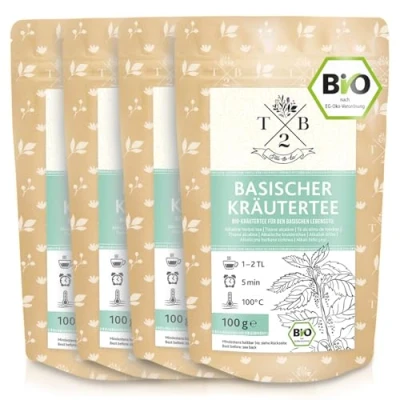 Abbildung von T2B Basischer Kräutertee, lose, BIO 4er Pack, aromatische Kräutermischung