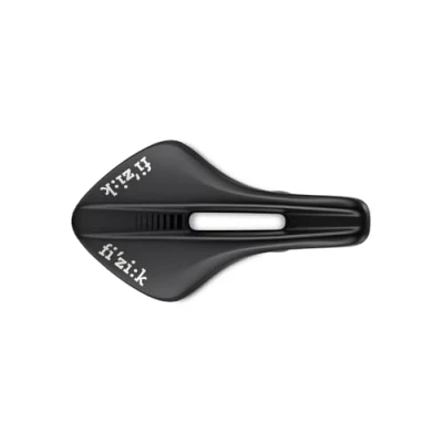 Abbildung von Fizik Transiro Aeris R1 Kurzstrecken Triathlon Fahrradsattel, karbonverstärkte Schale und Carbon Schienen, 135 mm Breite, Schwarz