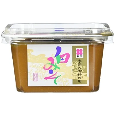 Abbildung von Shinjyo Shiro Miso Helle Suppenpaste aus Japan Ideal zum Kochen von Misosuppe oder Würzen Dressings &amp; leichten Marinaden 1 x 300 g