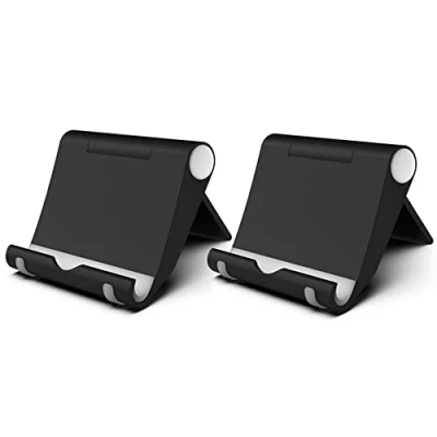 Abbildung von FadyDail Handy Ständer Faltbar 2 Stück, Verstellbarer Halterung Tisch Kompatibel mit iPhone 13/Mini/Pro/Max/12/11/SE/Xs Max, Samsung/Huawei/Tablet und Anderen Smartphones (4 9,7 Zoll)