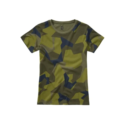 Abbildung von Brandit Tshirt print, Damen, Größe: Large, Swedish camo