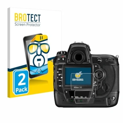 Abbildung von BROTECT (2 Stück Schutzfolie für Nikon D3 Displayschutz Folie Ultra Klar